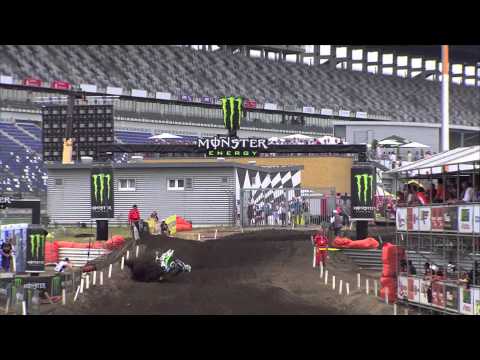 MXGP of Germany 2013 - Gautier Paulin Crash - Motocross