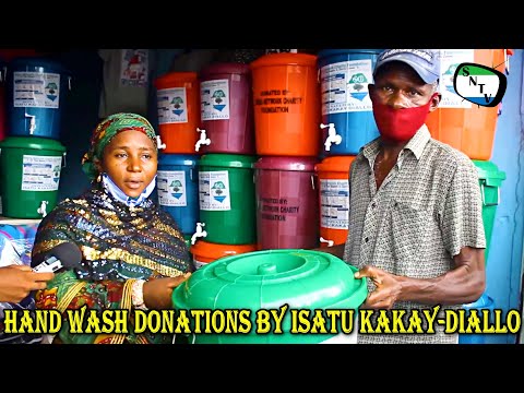 Hand Wash Donations To Mosque In Portee And Rokupa Community By Isatu Kakay-Diallo - Sierra Network