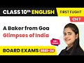 A Baker From Goa Glimpses Of India Class 10 English Literature Chapter 7 2022 23