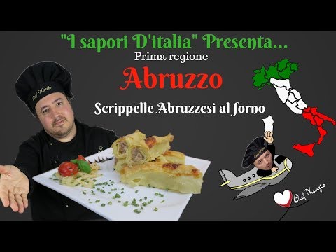 🍽Ricetta Scrippelle Abruzzesi al forno 1° Ep "I sapori D'talia"#chefnunzio  Multi-Sub🇩🇪🇬🇧🇩🇪