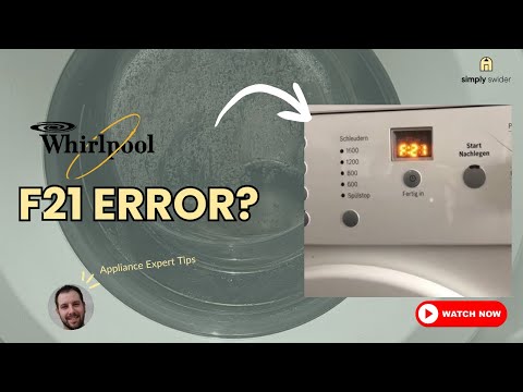 Whirlpool Washer F21 Error Code? 6 Fixes (60% Success with #1!)