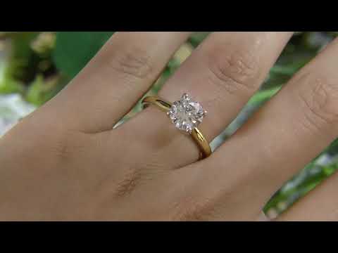 DR027 Lab Grown Solitaire Diamond Engagement Ring
