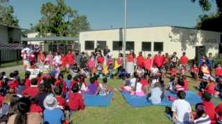 preview picture of video 'Andres Duarte Elementary - Flag Day 2014 - Third Grade - What's More American?'