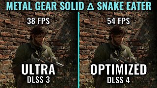 Metal Gear Solid Delta Snake Eater - Optimized Settings - All settings compared - Hardware RT -1440p