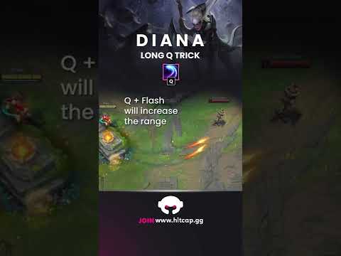Increase Diana's Q range with this trick!
