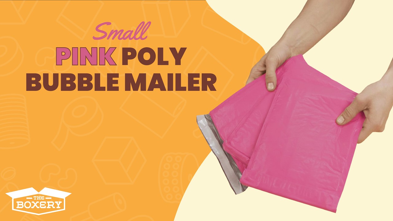 Youtube Video LUX Pink Poly Bubble Mailers #2 100/cs