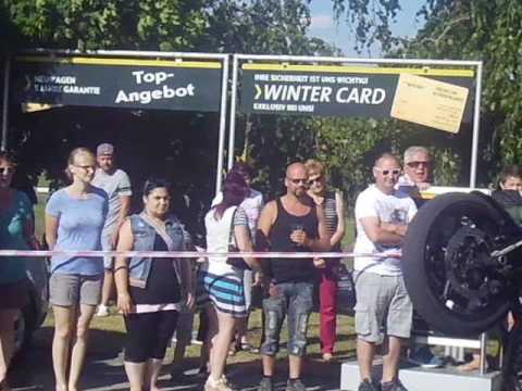 Dominik Csauth in Bretnig mit seiner Stunt Show am 24.juni.2017