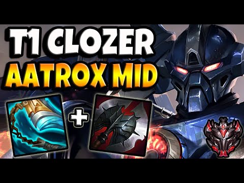 T1 Clozer Aatrox vs Sylas [ MID ] Lol Korea Grandmaster ✅