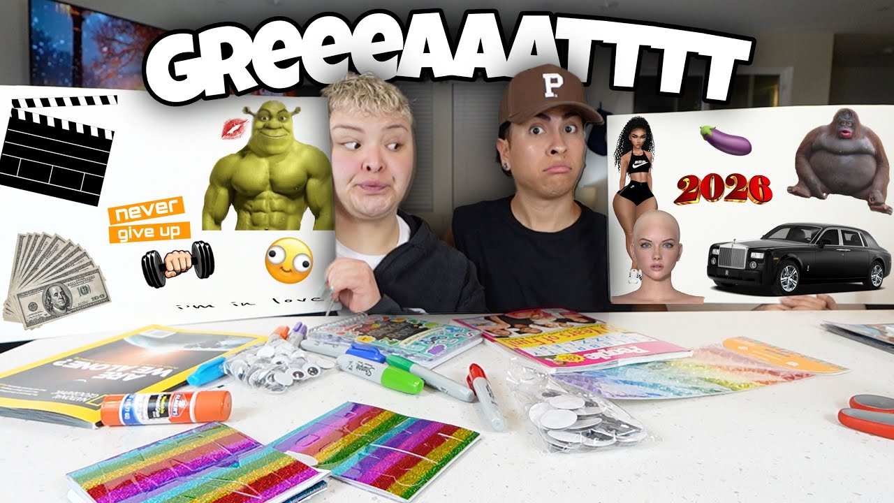 MAKING VISION BOARDS W/ LOUIE🤣🥹