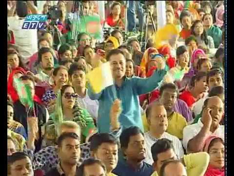 গণসংবর্ধনা অনুষ্ঠানে প্রধানমন্ত্রী শেখ হাসিনাকে বরণ