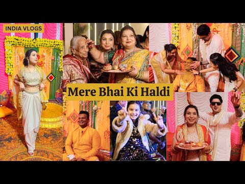 Mere Bhai ki Haldi & Cocktail Vlog | Shadi wala Ghar | Our Parents got emotional