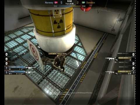 CS GO: ESEC 2013 Norway Skurk vs Sweden Delpan wallbang through the floor like old times de_nuke