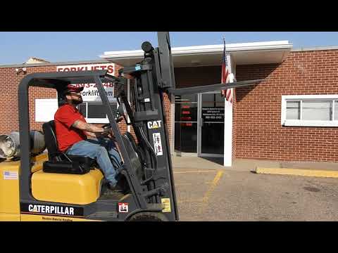 #D21192 Awesome 2002 Cat GC25K, 5K Cushion tire forklift