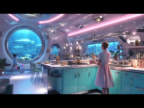 Future City 3024 Retro 80s: How Humanity Lives Under the Ocean | Sci-fi AI Short Film (4K)