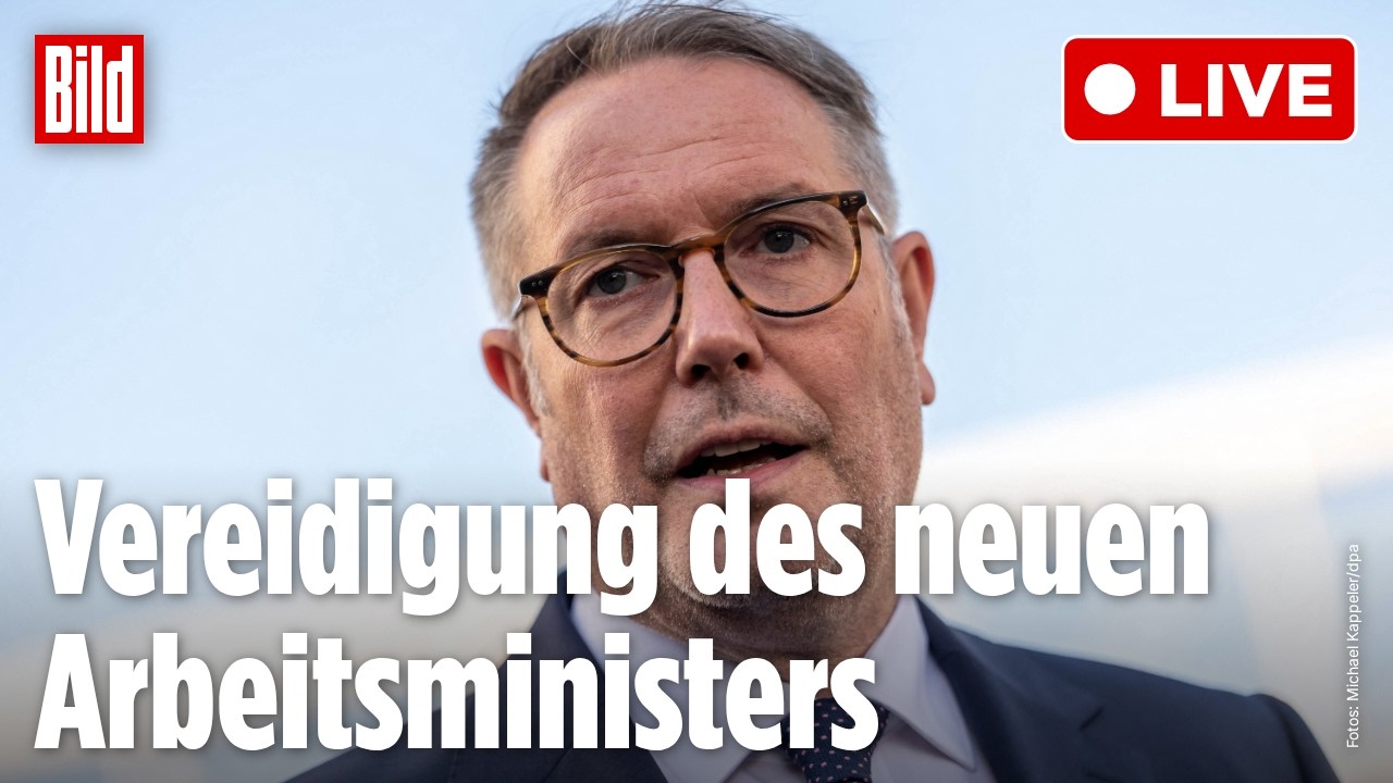 🔴 Steinmeier ernennt Alexander Schweitzer zum neuen Arbeitsminister | BILD LIVE