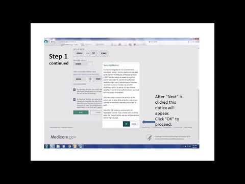 Part of a video titled How to Set Up a MyMedicare Gov Account 1 - YouTube