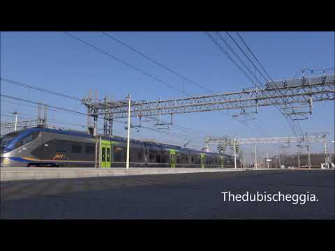 JAZZ ETR.425 IN ARRIVO NELLA STAZIONE DI FOSSANO (CN) MART. 19 - 2 - 2019