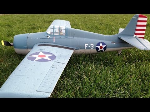 Parkzone F4F Wildcat WWII Warbird RC Plane BNF with Sony Handycam