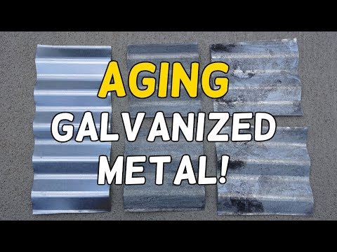 Age galvanized metal