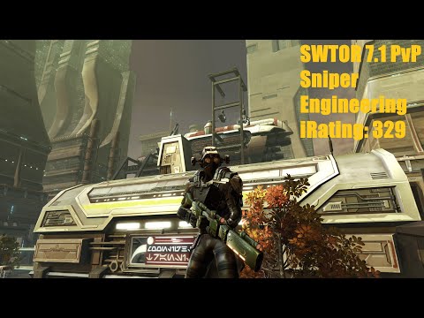 SWTOR 7.1 PvP 4v4 | 2022 lvl 80 - Engineering Sniper - Corellia Square | Sniper vs Warriors