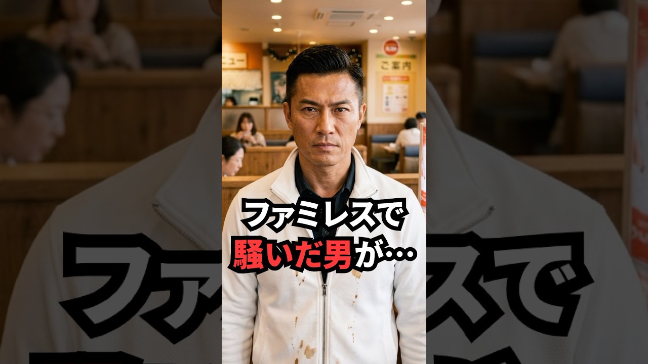 ファミレスで騒いだ男  #おもしろ #スカッと #ジョーク