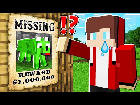 JJ's Pet Dog Goes Missing in Minecraft - Shocking Search!