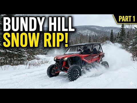 Honda Talon 1000R-4 Winter Test: Snow Wheeling at Bundy Hill