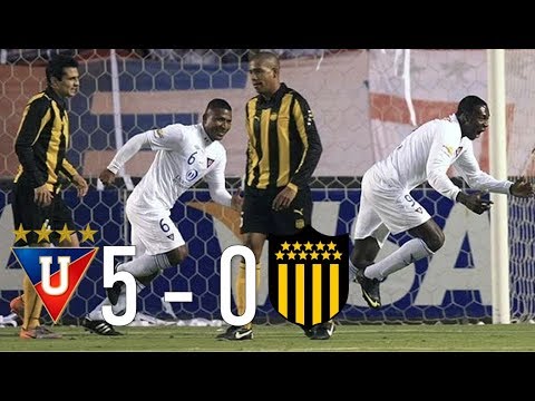 LIGA DEPORTIVA UNIVERSITARIA 5 VS PEÑAROL 0-COPA LIBETADORES 2011