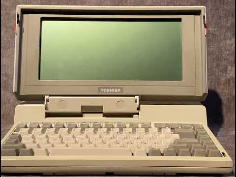 Sale ! 1980s COMPUTER Internet History Laptop Pc Dual Floppy Disk Drive 1985 Toshiba T1100 Plus Rare