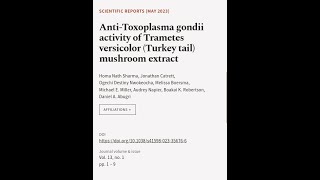 Anti-Toxoplasma gondii activity of Trametes versicolor (Turkey tail) mushroom extract | RTCL.TV