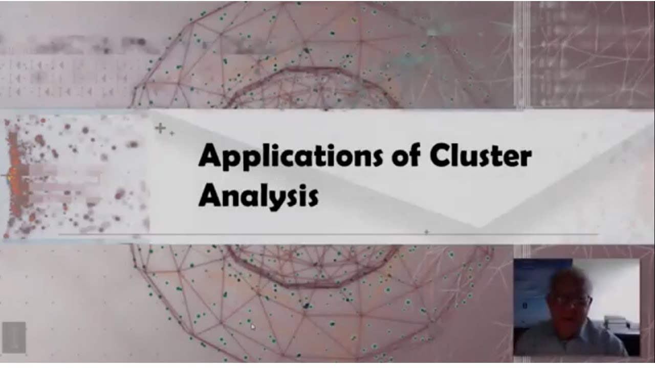Cluster Analysis in Data Mining   1.2  Applications of Cluster Analysis
