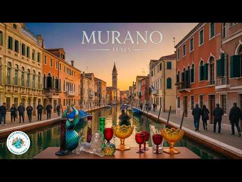 Murano, Italy 🇮🇹 Venice’s Glass Island | Canals, Streets & Glass Factory | 4K Walking Tour