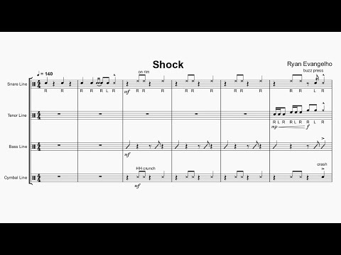 Easy Hype Drumline Cadence "Shock"