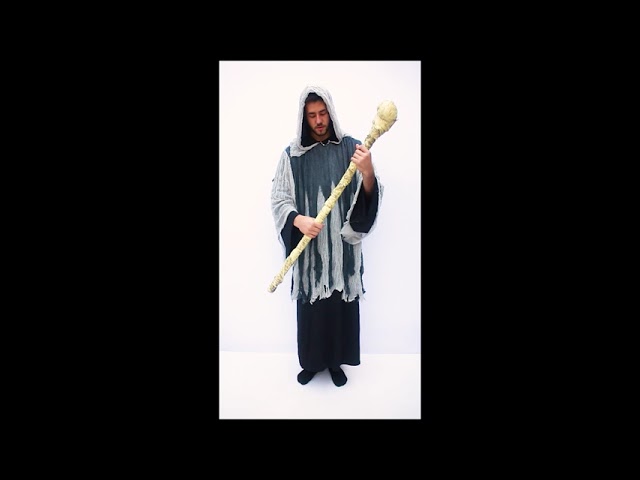 Vídeo relacionado con JAMNGHB Bastón de mago para Halloween, disfraz de mago, desmontable, color negro
