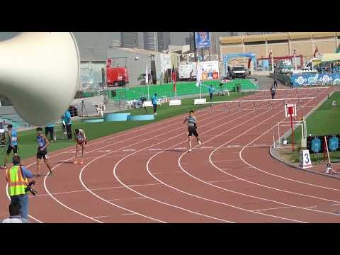 400m Hurdles Boys Round 1, Heat 2 - Asian Youth Athletic Cship 2022, Kuwait