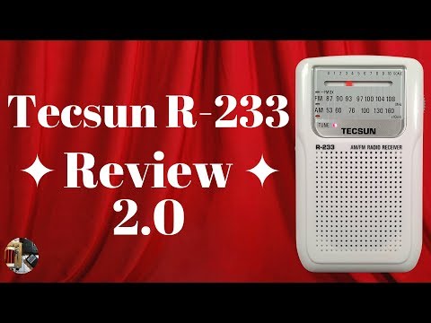 Tecsun R-233 AM FM Portable Radio Unboxing & Review