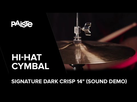 1992 Paiste 14" Signature Dark Crisp Hi-Hat Cymbals image 4