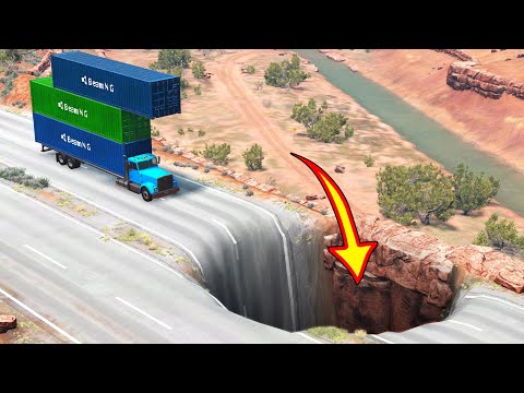 Cars vs Giant Pit - BeamNG Drive - 🔥 ULTIMATE Edition Compilation