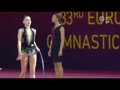 ΒΟΥΔΑΠΕΣΤΗ 2017: Κατερίνα Δερβίση (στεφάνι), προκριματικός ευρωπαϊκού ρυθμικής