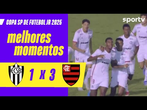 Gols e lances de São Bernardo x Flamengo