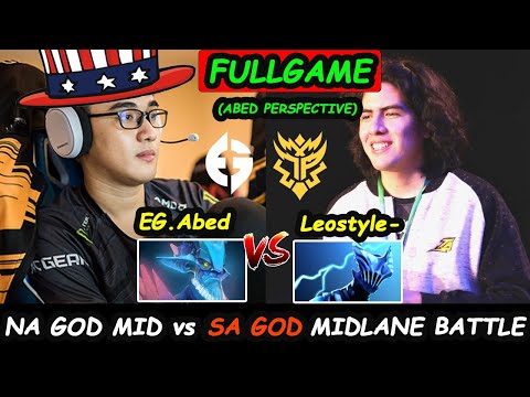 Abed Leshrac MIDLANE vs ThunderPredator Midlane Leostyle Razor Dota 2 Perspective Fullgame 7.29c