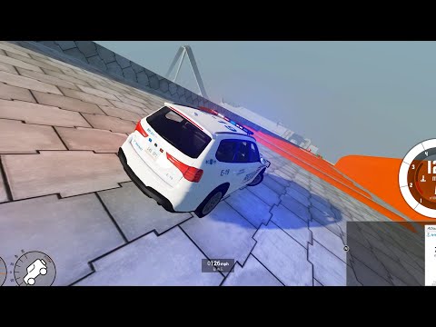 Epic High Speed Jumps Police Car – BeamNG Drive  BAAM Crash  Boom Boom Crash