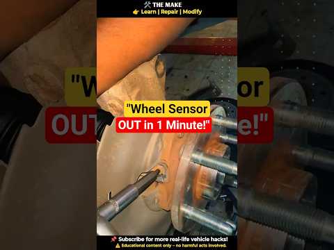 How to Remove Wheel Speed Sensor Like a Pro! 🔧 (ABS Fix)#automobile #carrepair