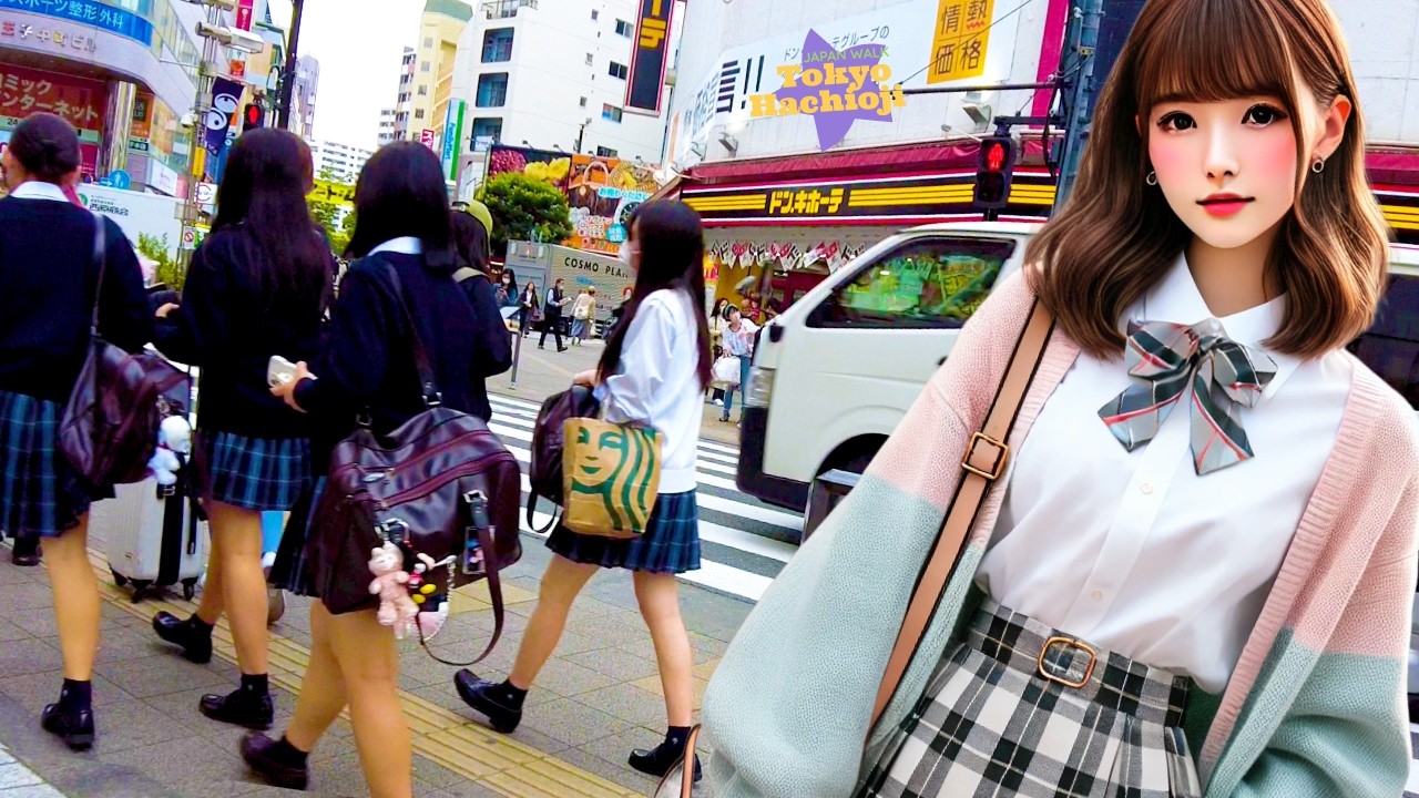 Tokyo, Hachioji 🐶 Let's go together 💖 Nonstop 1 hour 4K