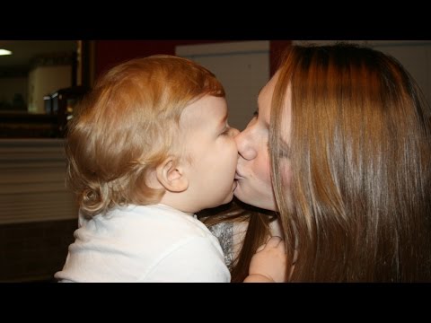 Cute Babies Kissing Mom - Funny Interacting Mom with Baby 