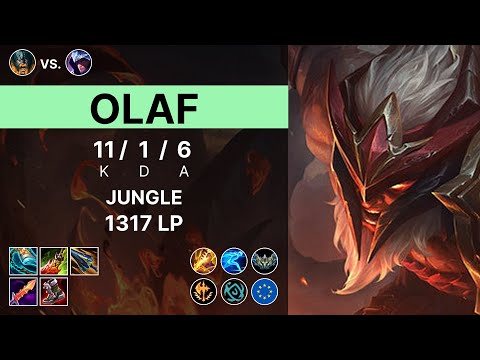 Olaf Jungle vs Talon - 1317 LP Challenger - EUW 15.11