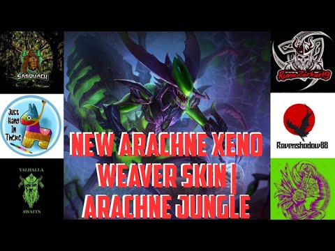 Using the new Xeno Weaver Arachne........I love it. Smite Gamplay | Arachne Jungle