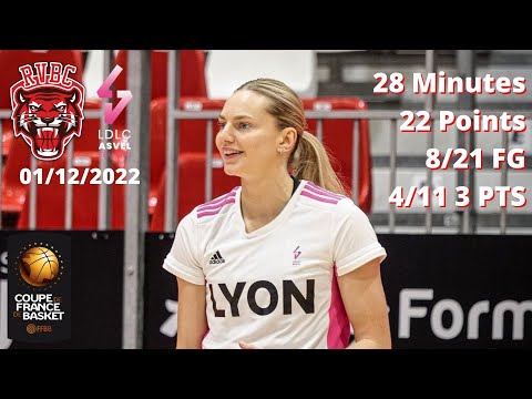 Marine Johannes with 22 points against Roche Vendée in the French Cup