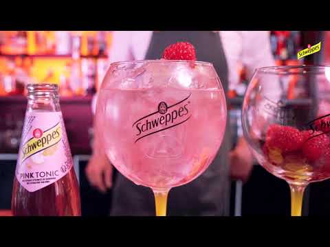 Schweppes Pink tonic- cocktail Gin & Tonic (FR)