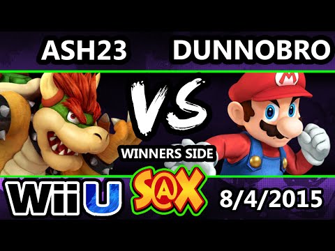 S@X 109 - Ash23 (Bowser) Vs. DunnoBro (Mario) SSB4 Tournament - Smash Wii U - Smash 4